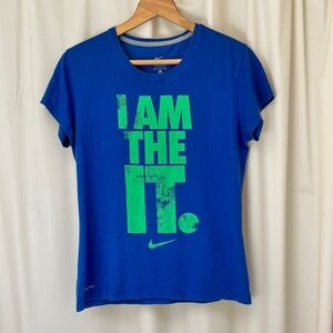 nike blue DRI-FIT t-shirt I am the it medium